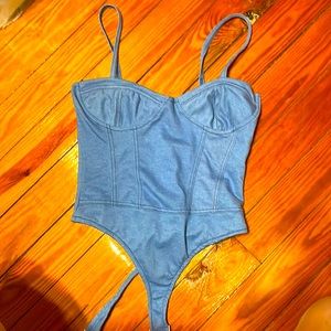 Rue 21 medium denim body suit top